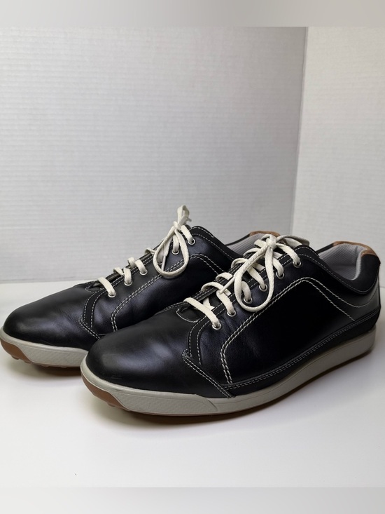FootJoy Men\'s Contour Casual Spike-less Leather Golf Shoes Black Size 10M
